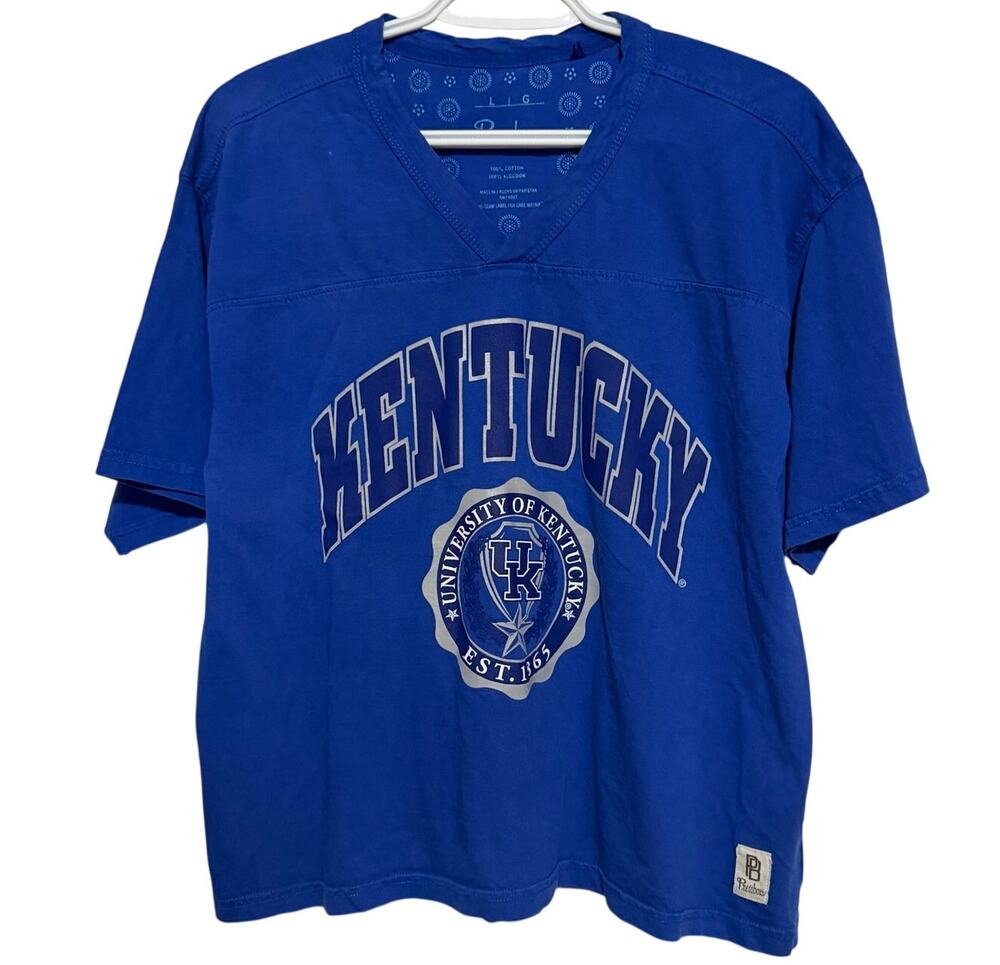 Pressbox by Royce Apparel‎ Women's Short Sleeve V-Neck Kentucky UK Size L